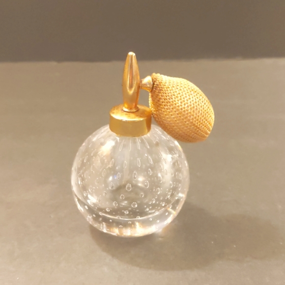 Vintage Heavy Bubbled Glass Atomizer - Picture 1 of 5